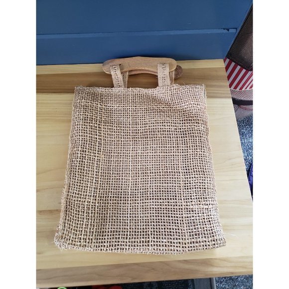 Vintage Wicker Floral‎ Handbag - Picture 2 of 3